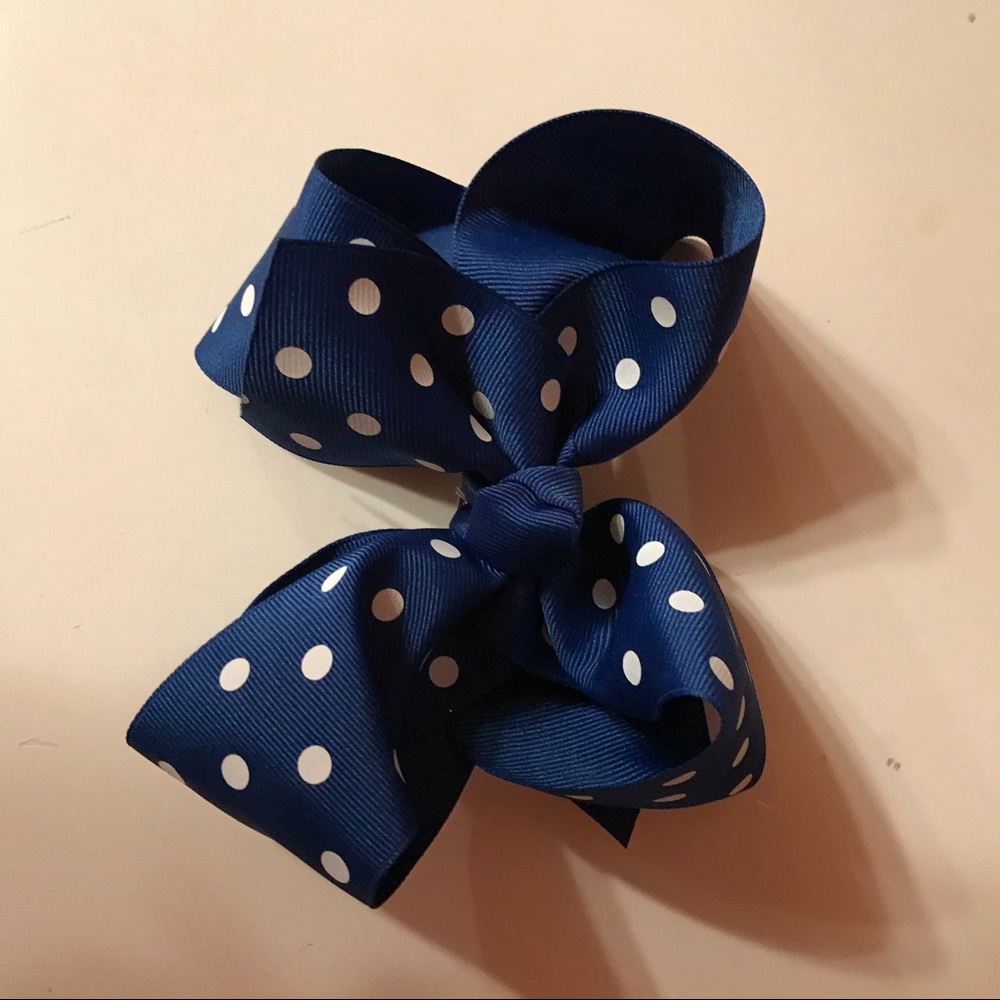 Blue Polka Dot Bows🌀